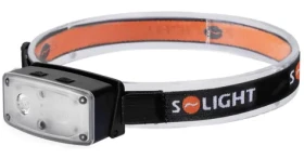 Solight WN53 LED čelová nabíjecí svítilna černá / 100lm / 500mAh / IP44 / Li-Ion (8592718041724)