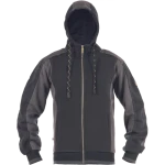CERVA DAYBORO mikina s kapucí černá 4XL 0306007460007