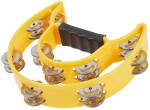 Cega Double Row Tambourine Yellow