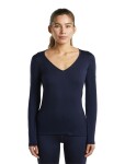 ICEBREAKER Wmns Merino 200 Oasis LS V Neck, Midnight Navy (vzorek) velikost: S