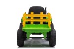 Mamido Elektrický traktor s vlečkou červený