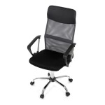 Kancelářská židle, houpací mechanismus, šedá síťovina, KA-E305 GREY