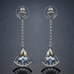 Náušnice Swarovski Elements Luziana, Modrá