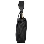 Módní dámská kožená kabelka do ruky Antini, černá