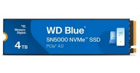 WD Blue SN5000 4TB / M.2 SSD 2280 / PCIe Gen4 x4 / čtení: 5500MBps / zápis: 5000MBps / 5y (WDS400T4B0E-00BKY0)