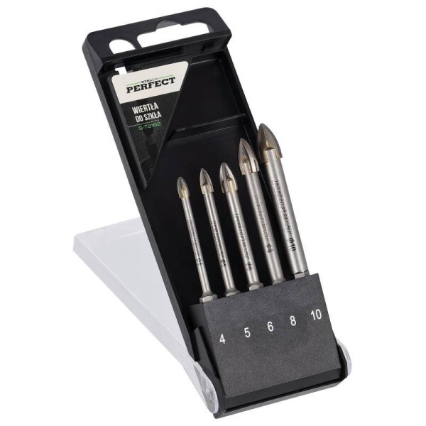 Vrtáky do skla sestava Ø 4 - 10 mm, STALCO PERFECT