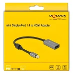 DeLock 66570 / Adaptér / mini DisplayPort 1.4 (M) - HDMI (F) / aktivní / 4K / 60 Hz (66570)