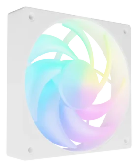 Fury SAI S12 bílá / Ventilátor / 120 mm / ARGB / PWM (NGF-2411)