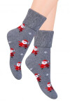 Ponožky Steven art.030 Vánoce 35-40 černá 35-37