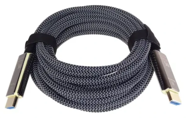 PremiumCord Ultra High Speed HDMI 2.1 optický fiber 50m / Kabel HDMI / 8K@60Hz / zlacené konektory (kphdm21t50)