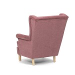 Křeslo ušák, růžová látka, AK-388 PINK2
