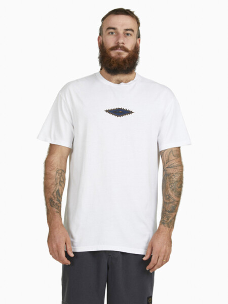 Quiksilver MONGREL white pánské tričko krátkým rukávem