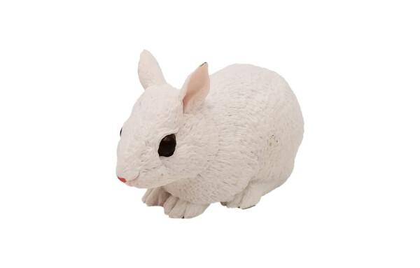 D - Figurka Králík bílý 10 cm