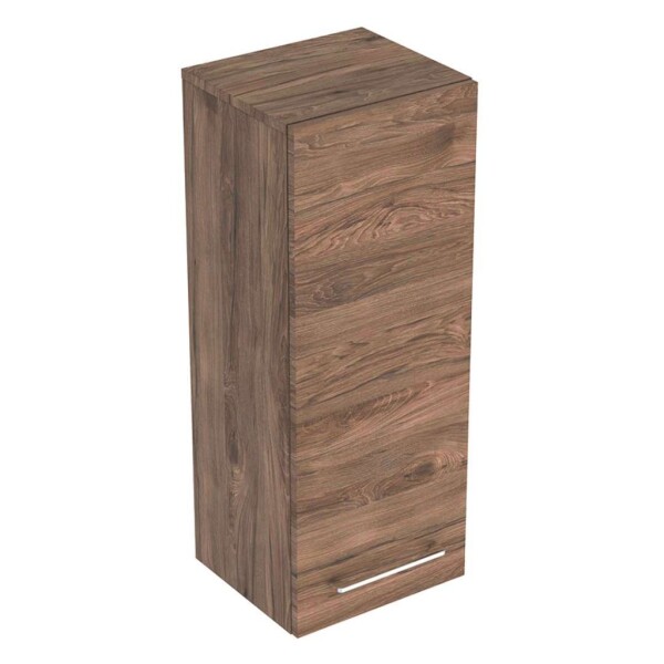 GEBERIT - Selnova Square Boční horní skříňka 85x33x30 cm, 1 dvířka, ořech hickory 501.278.00.1