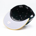 New Era Pánská kšiltovka Oakland Athletics MLB 1989 World Series Cooperstown 59FIFTY Fitted - Zelená a žlutá Velikost: 7 5/8