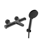 Vanová baterie SAT Dark s vanovým setem 150 mm černá matná SATBSDA222CSET1 SATBSDA222CSET1