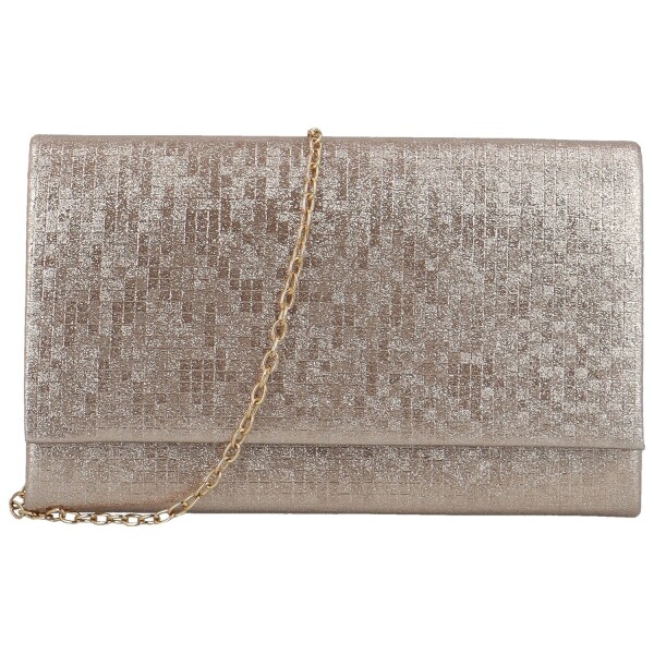 Třpytivé dámské psaníčko Moon Pemax new, růžovo-zlaté