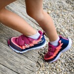 Dívčí lehké sportovní tenisky BUGGA HONE Purple/Orange/Dark Blue - 27