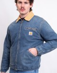 Carhartt WIP OG Detroit Jacket Blue/Dusty H Brown old used wash M