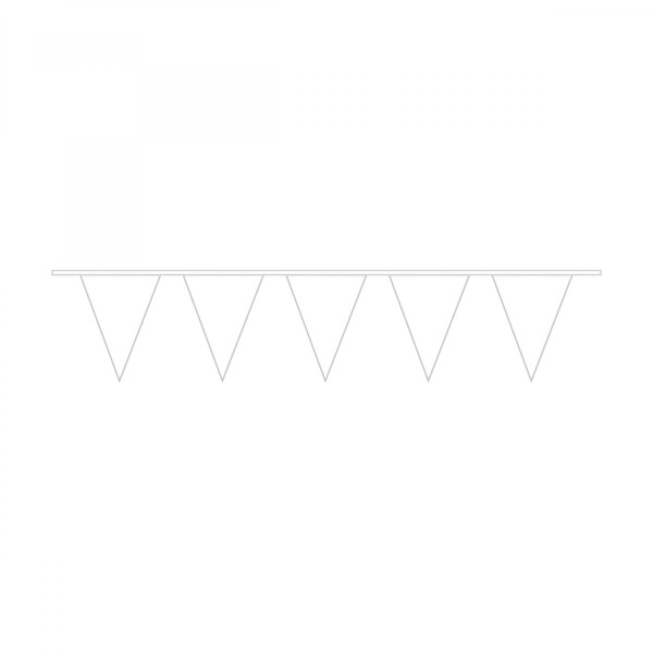 Vlajka bílá 10 m Amscan Vlajka bílá 10 m Amscan