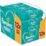 Pampers Sensitive dětské čisticí ubrousky 12 x 52 ks