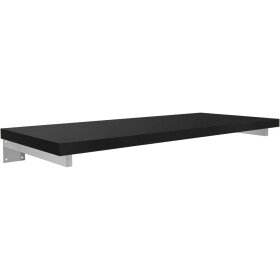 CERANO Deska pod umyvadlo Navira Pro + 2 skryté konzole - černá matná - 60x46x3,6 cm