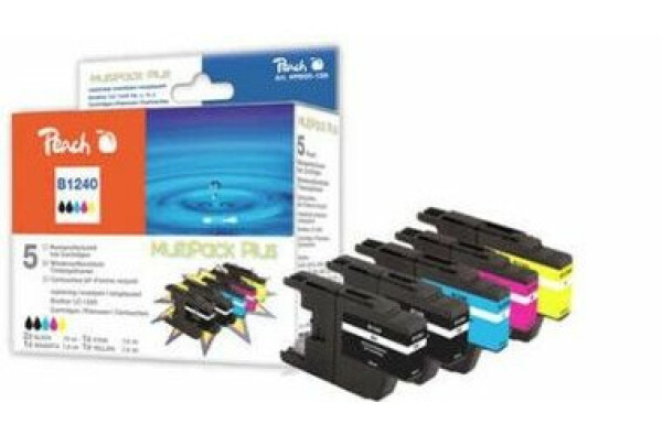 Peach remanufactured LC-1240 MultiPack Plus alternativní cartridge / Brother MFC-J430W / Multipack (0F319327)