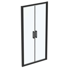 IDEAL STANDARD - Connect 2 Sprchové dveře 90 cm, černá/čiré sklo K9294V3