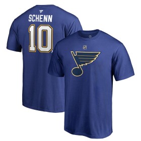 Fanatics Pánské Tričko #10 Brayden Schenn St. Louis Blues Stack Logo Name Number Velikost: