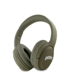 DKNY PU Leather Arch Logo zelená / Bezdrátová Sluchátka / BT 5.3 / USB-C (57983120029)