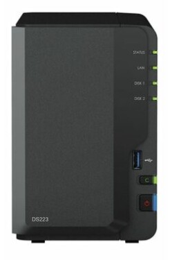 Synology DiskStation DS223 / 2x HDD / RTD1619B @1.6GHz / 2GB RAM / 3x USB 3.2 / 1x GLAN (DS223)