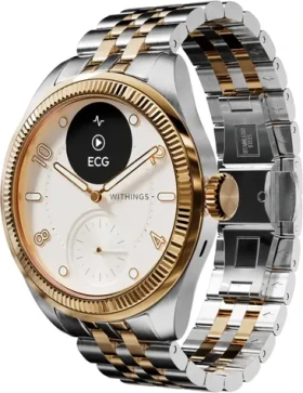 Withings Scanwatch Nova Brilliant 39mm - Gold / Chytré hodinky / OLED 0.63" / 5ATM / GPS / BT / výdrž až 30 dní (HWA10-model 11-All-Int)
