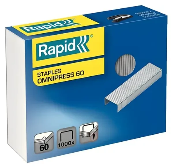 Rapid Omnipress 60 / Drátky do sešívačky / 1000 ks / nožička 8,5 mm / pro SO60 (5000561)