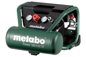 Metabo POWER 180-5 W OF / Bezolejový kompresor / 1100W / 5L / Tlak 8 bar / 90 l/min (MET601531000)