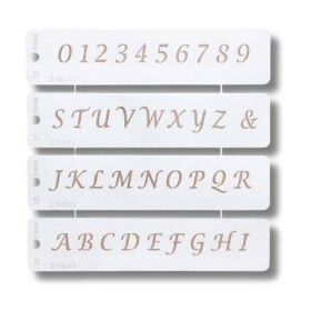 Stencil Abeceda a číslice