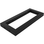 CERANO - Podpěrná konzole pod desku - nerez - černá matná - 3x18,5x39,5 CER-8050BD7630