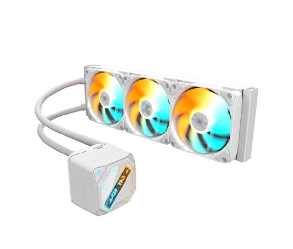GIGABYTE Vodní chladič GAMING 360 ICE, 3x120mm, ARGB, LGA1851, AM5, bílá EDF_1706133