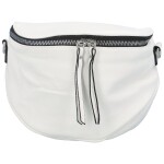 Módní dámská koženková ledvinka/crossbody André, bílá