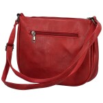 Trendy dámská koženková crossbody kabelka Gertha, červená