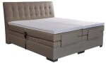 BLANÁŘ NÁBYTEK, a.s. Polohovatelný boxspring Astrid - dvoulůžko s matrací a topperem ROZMĚR: 2x (90x200) cm - boxspring
