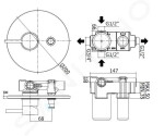 PAFFONI - Light Baterie pod omítku s tělesem, pro 2 spotřebiče, černá mat LIG015NO