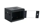 Eurocase GMC3204 10" 4U/280mm černá / Nástěnný rozvaděč / skleněné dveře / zatížení 60 kg (GMC3204)