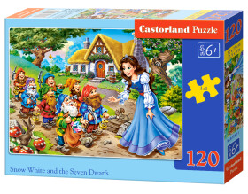 Puzzle Castorland 120 dílků - Sněhurka a sedm trpaslíků
