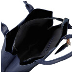 Módní dámská koženková kabelka do ruky Beatis, tmavě modrá