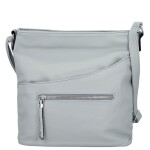 Trendy dámská koženková crossbody kabelka Lima, světle modrá