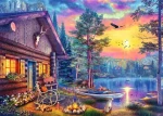 TREFL Puzzle Premium Plus Tea Time: Přístav za soumraku