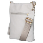 Trendy dámská koženková crossbody kabelka LB Marry, béžová