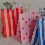 Eulenschnitt Papírový sáček Dots and Stripes 21 × 15 cm – set 6 ks, multi barva, papír