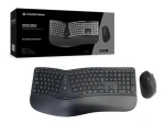 Conceptronic ERGO černá / Bezdrátový set klávesnice a myši / Ergonomický / IT layout / 2,4 GHz (ORAZIO02IT)