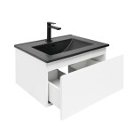 Koupelnová skříňka s umyvadlem SAT B-WAY 59x30x45 cm bílá lesk BWAY60WU4BB BWAY60WU4BB